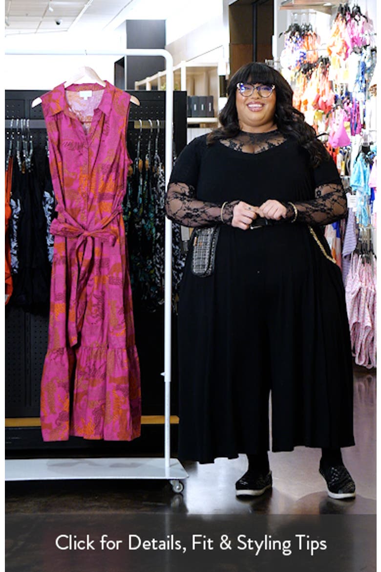 In the Jungle Cileah Cotton Maxi Shirtdress video
