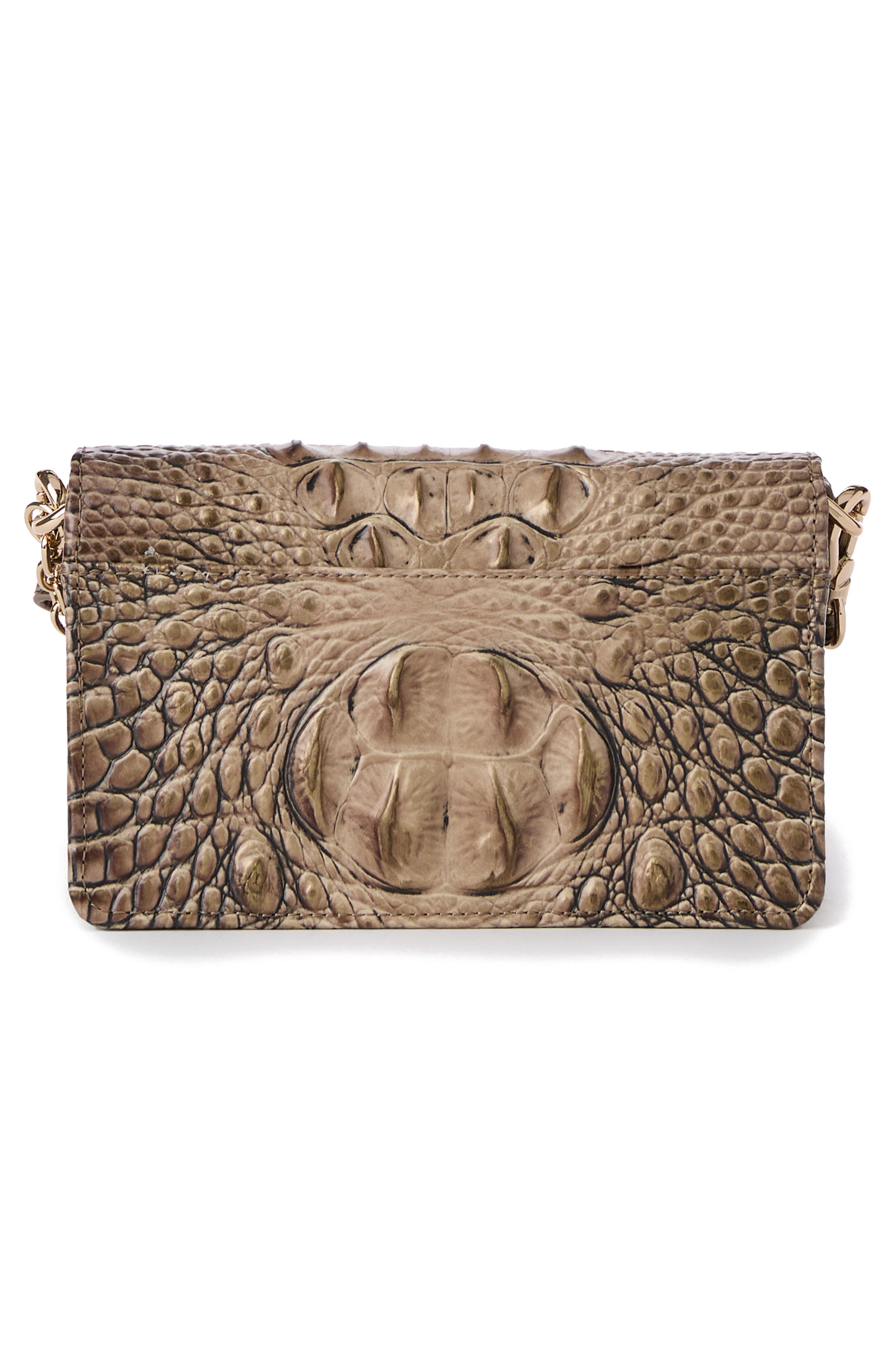 Brahmin Minuette Croc Embossed Leather Crossbody Bag, Alternate, color, 
