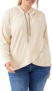Karen Kane Rhinestone Crossover Hoodie