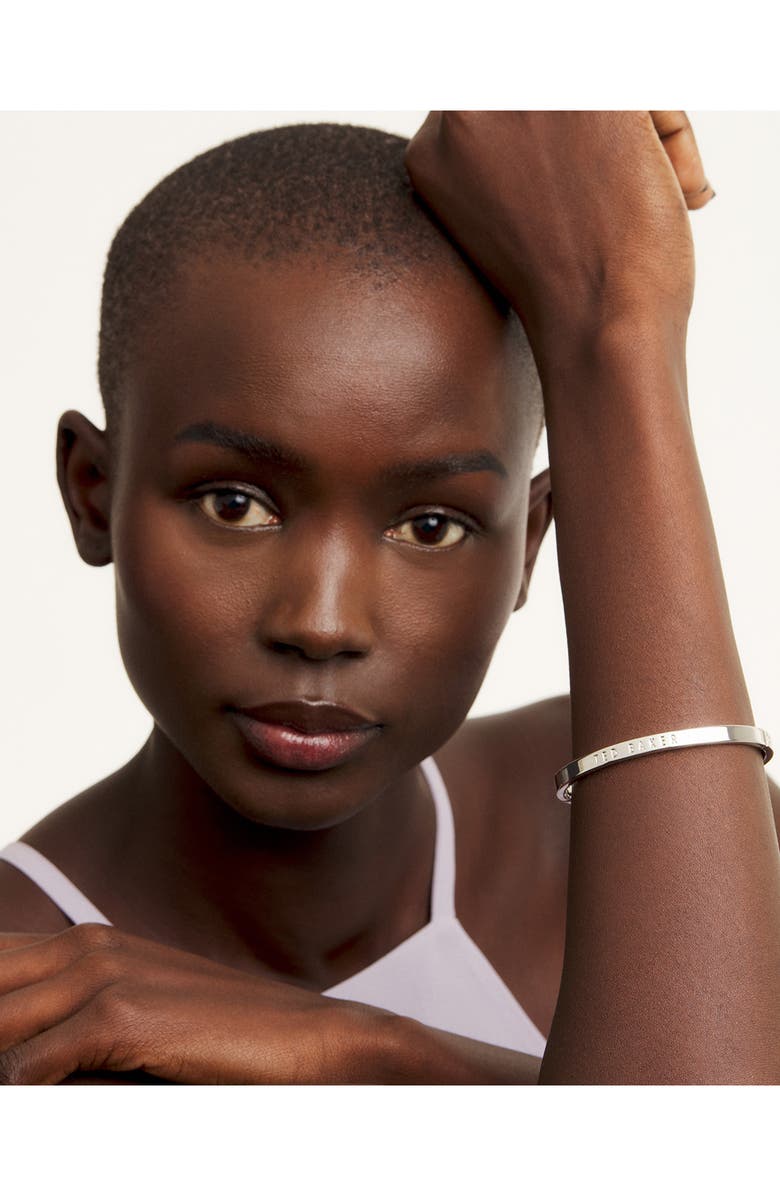 Ted Baker London Clemina Logo Hinge Bangle Bracelet, Alternate, color, 