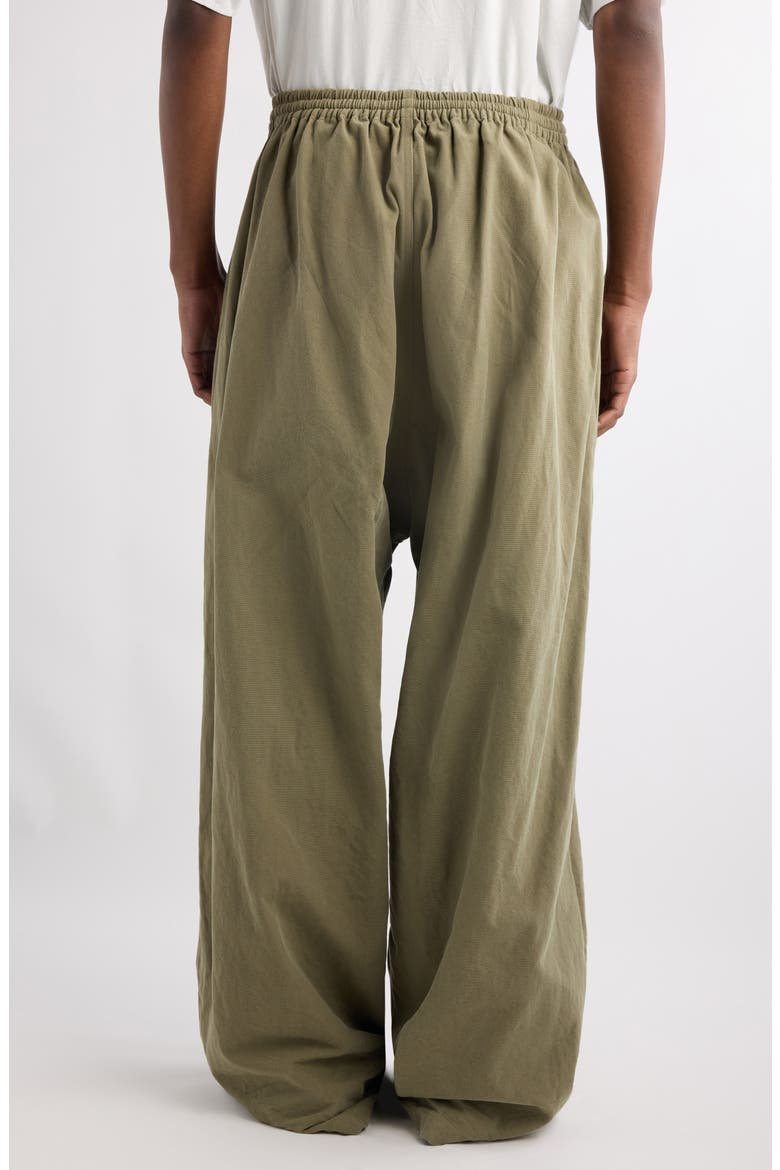 Baggy Cotton Canvas Pants, Alternate, color, LINDEN