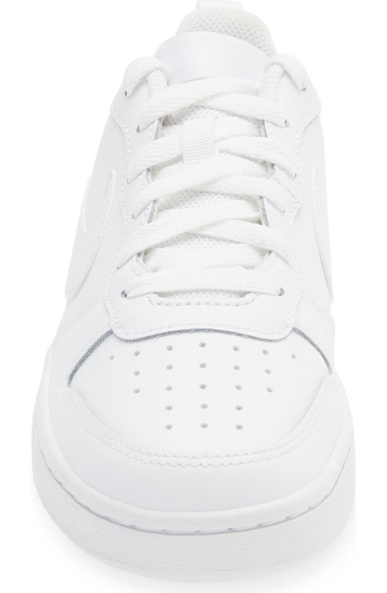 Nike Kids' Court Borough Low Top Sneaker, Alternate, color, 100 White/White