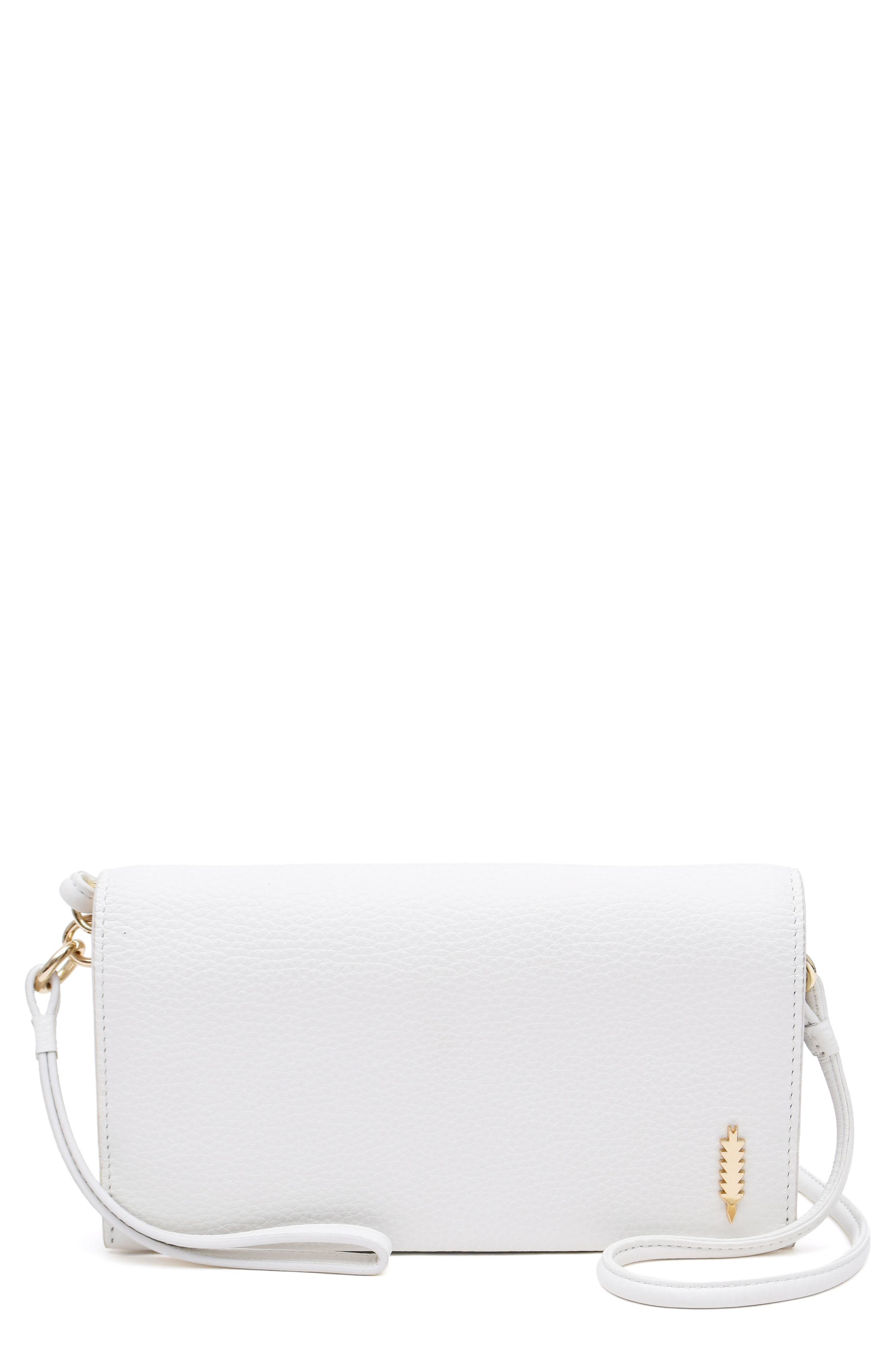 Thacker Aris Soft Pebble Crossbody Bag, Main, color, White