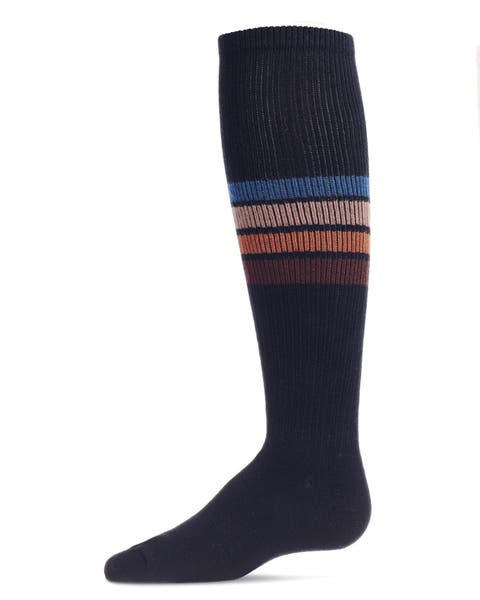 Retro Stripe Thin Ribbed Knee High Socks (Little Kid & Big Kid)