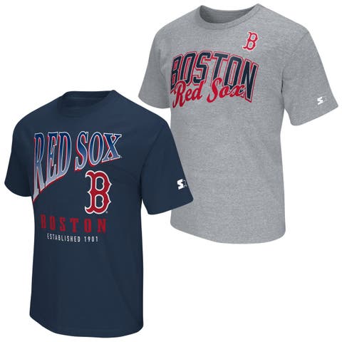 Men's Starter  Navy/Heather Gray Boston Red Sox Two-Pack T-Shirt Set
