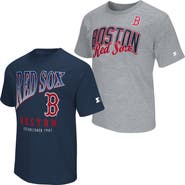 STARTER Men's Starter Navy/Heather Gray Boston Red Sox Two-Pack T-Shirt Set