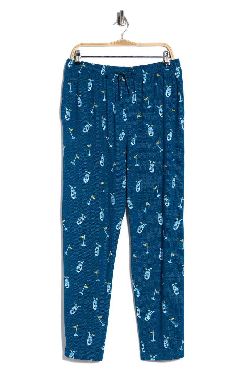 PGA TOUR Sailor Golf Bag Print Pajama Pants, Main, color, Sailor Blue