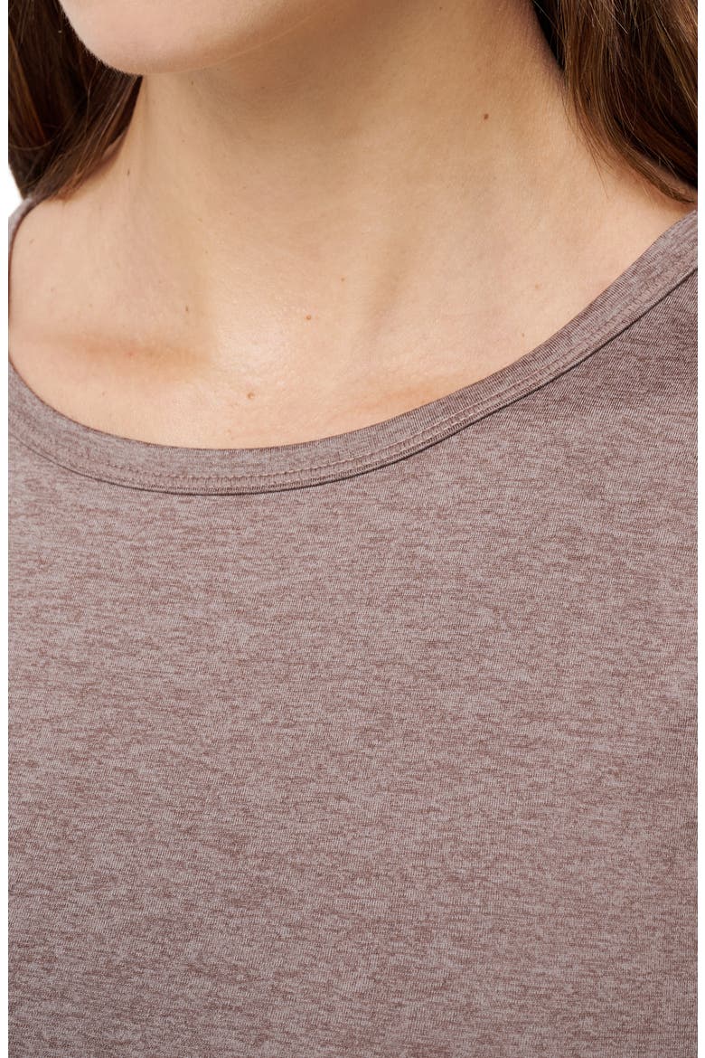 Skyline Ruched Jersey Tank, Alternate, color, HEATHER TRUFFLE