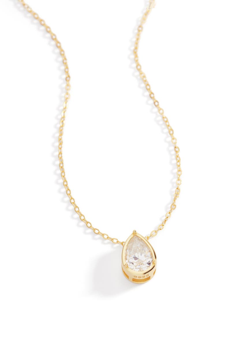 Teardrop Necklace, Main, color, Moissanite Diamond