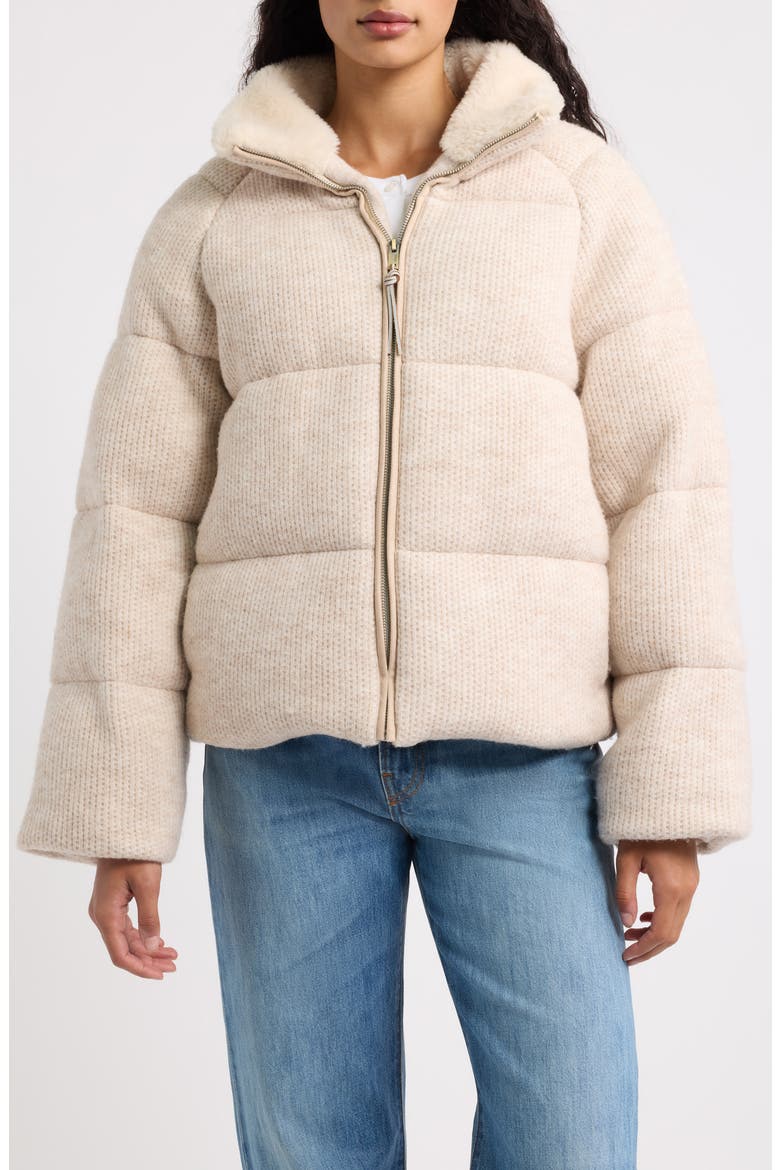 Vareta Knit Puffer Jacket, Alternate, color, BLUFF MULTI