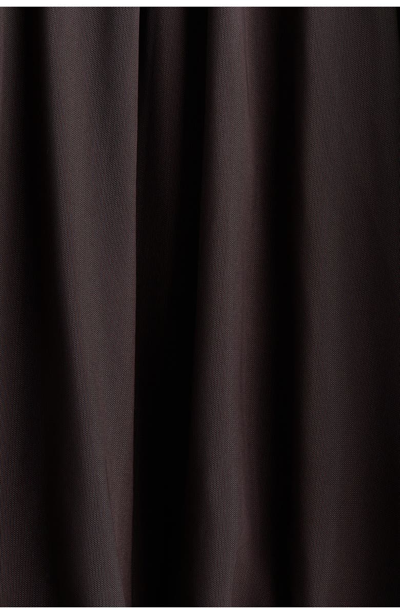 H&M Scarf-collar Top, Alternate, color, Dark Brown