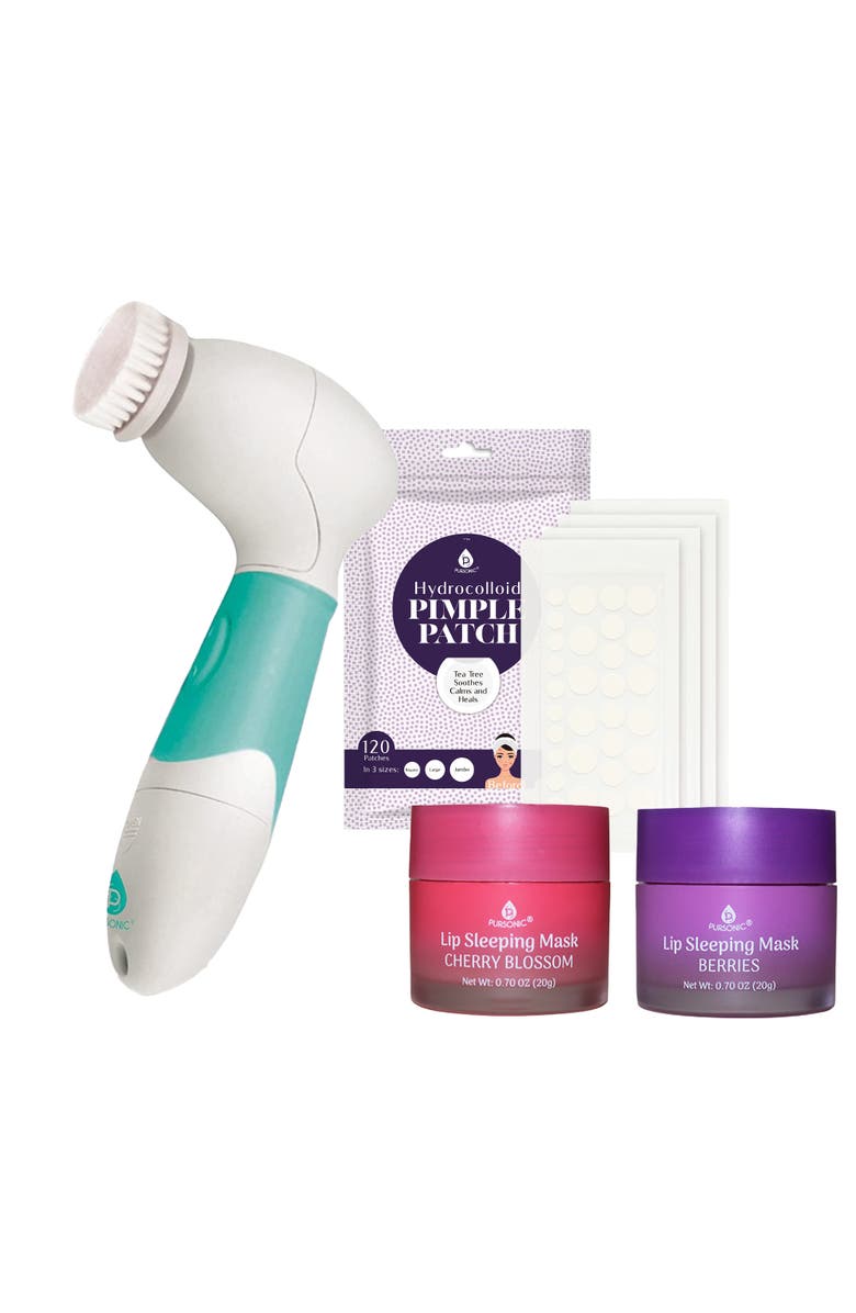 PURSONIC Ultimate Skincare Bundle Lip Care, Acne Solution and Advanced Cleansing, Main, color, Multicolor