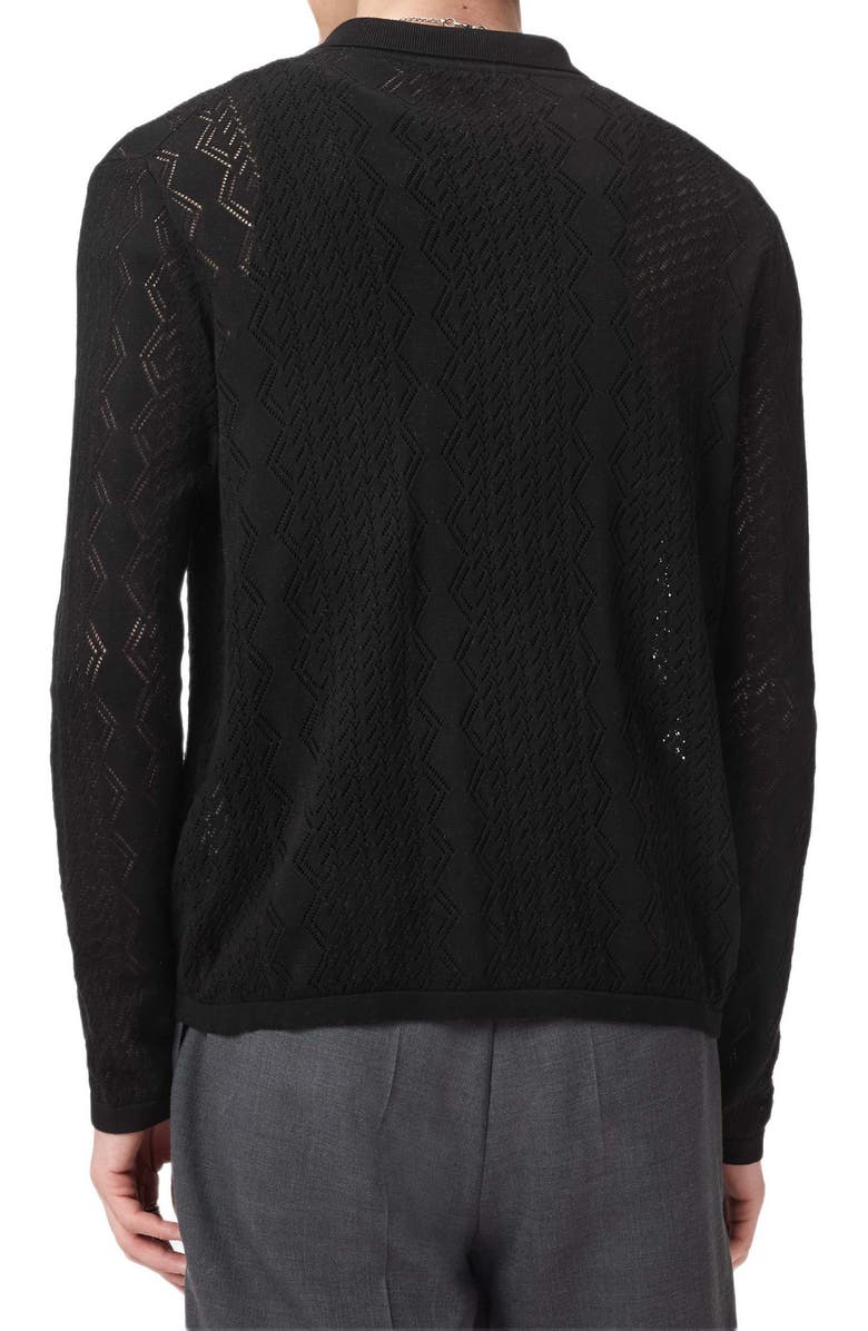 John Varvatos Pietro Organic Cotton Zip Cardigan, Alternate, color, 