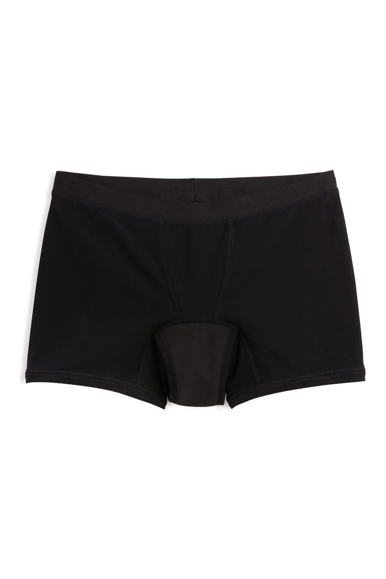 First Line Stretch Cotton Period 4.5-Inch Trunks, Alternate, color, ALL BLACK