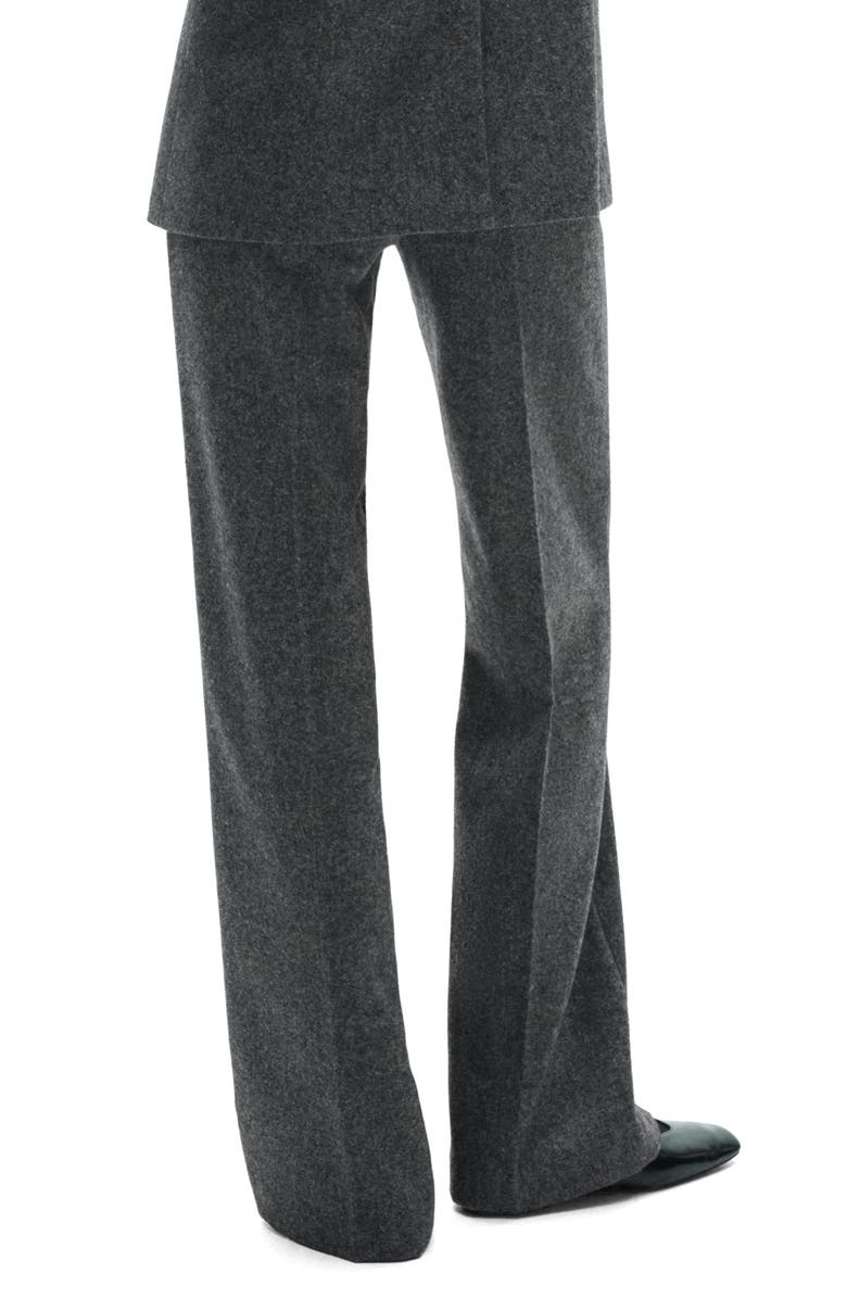MANGO Marbled Wool-Blend Suit Pants, Alternate, color, 