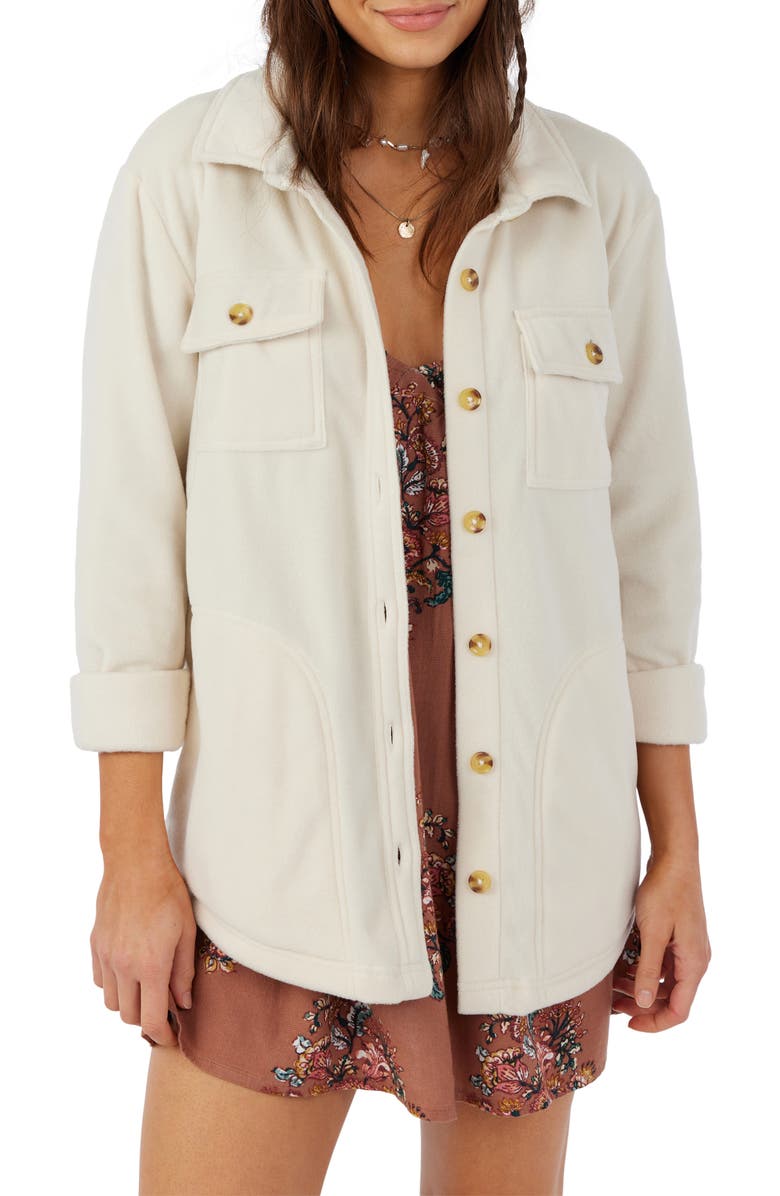 O'Neill Collins Fleece Shirt Jacket, Main, color, 