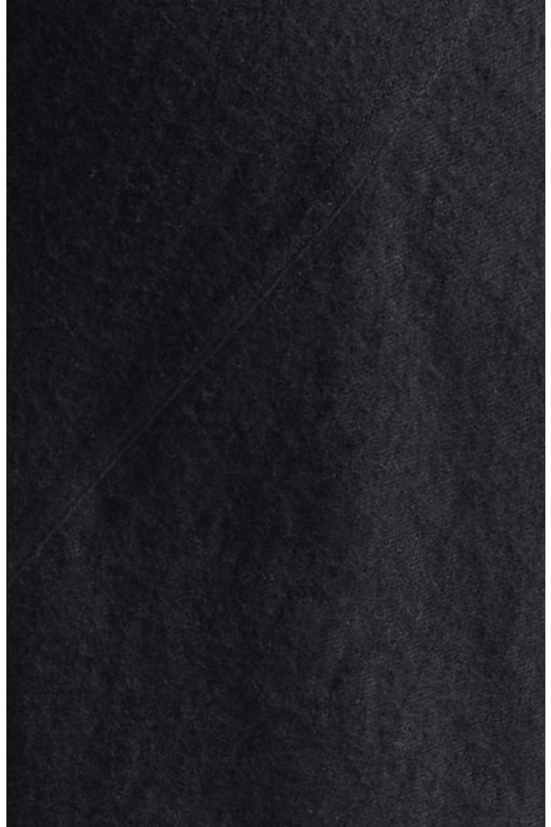 Bias Cut Cotton & Wool Skirt, Alternate, color, BLACK