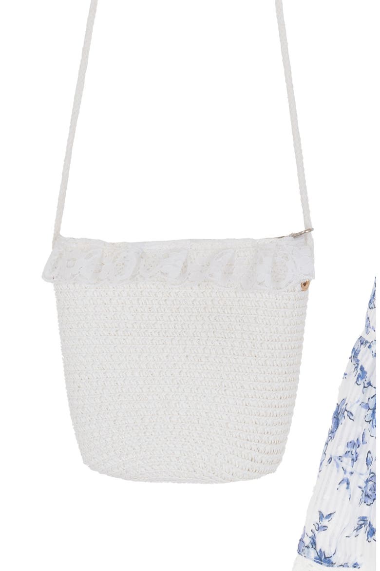 Kids' Floral Print Dress & Crossbody Bag Set, Alternate, color, BLUE
