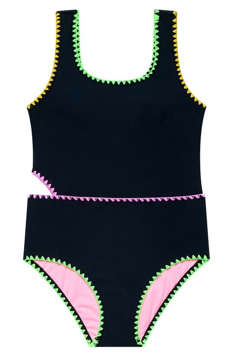Kids' Color Coded Whipstitch Two-Piece Swimsuit (Big Kid)