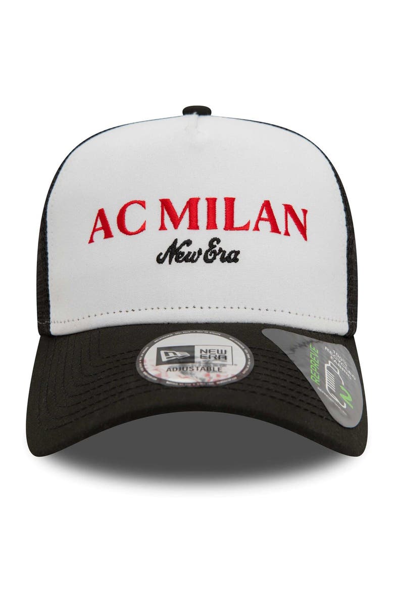 New Era Men's New Era White AC Milan Repreve E-Frame Adjustable Trucker Hat, Alternate, color, 
