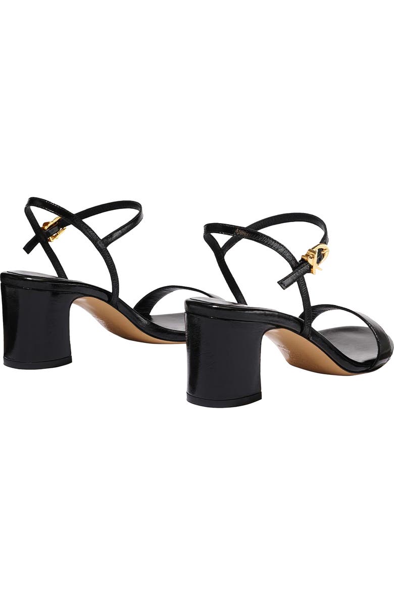 MARGAUX The Cleo Sandal, Alternate, color, Black Crinkle-Gloss Nappa
