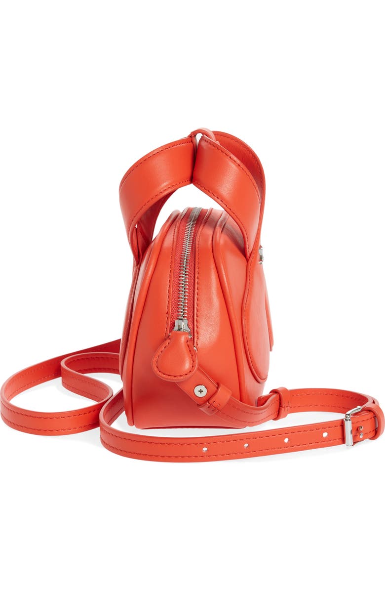 Courrèges Mini Loop Leather Crossbody Bag, Alternate, color,