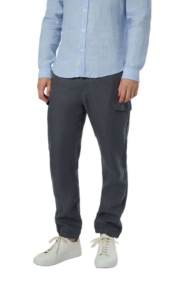 Onia Linen Cargo Jogger, Alternate, color, Gunmetal