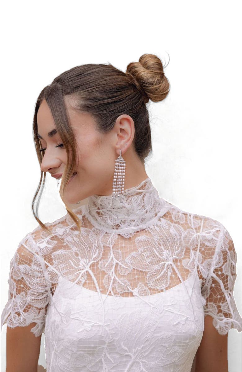 Untamed Petals Julia Waterfall Drops, Alternate, color, Silver