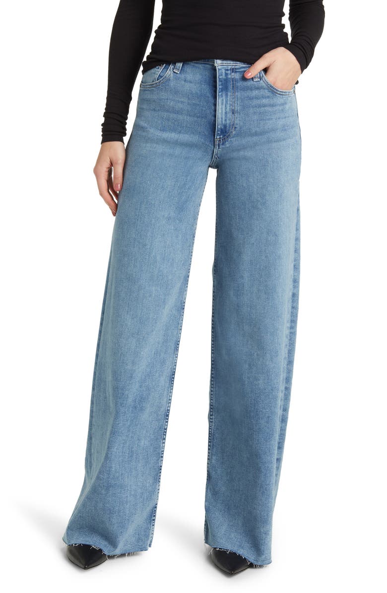 rag & bone Flexi Sofie Full Length High Rise Wide Leg Jeans, Main, color, Whitney