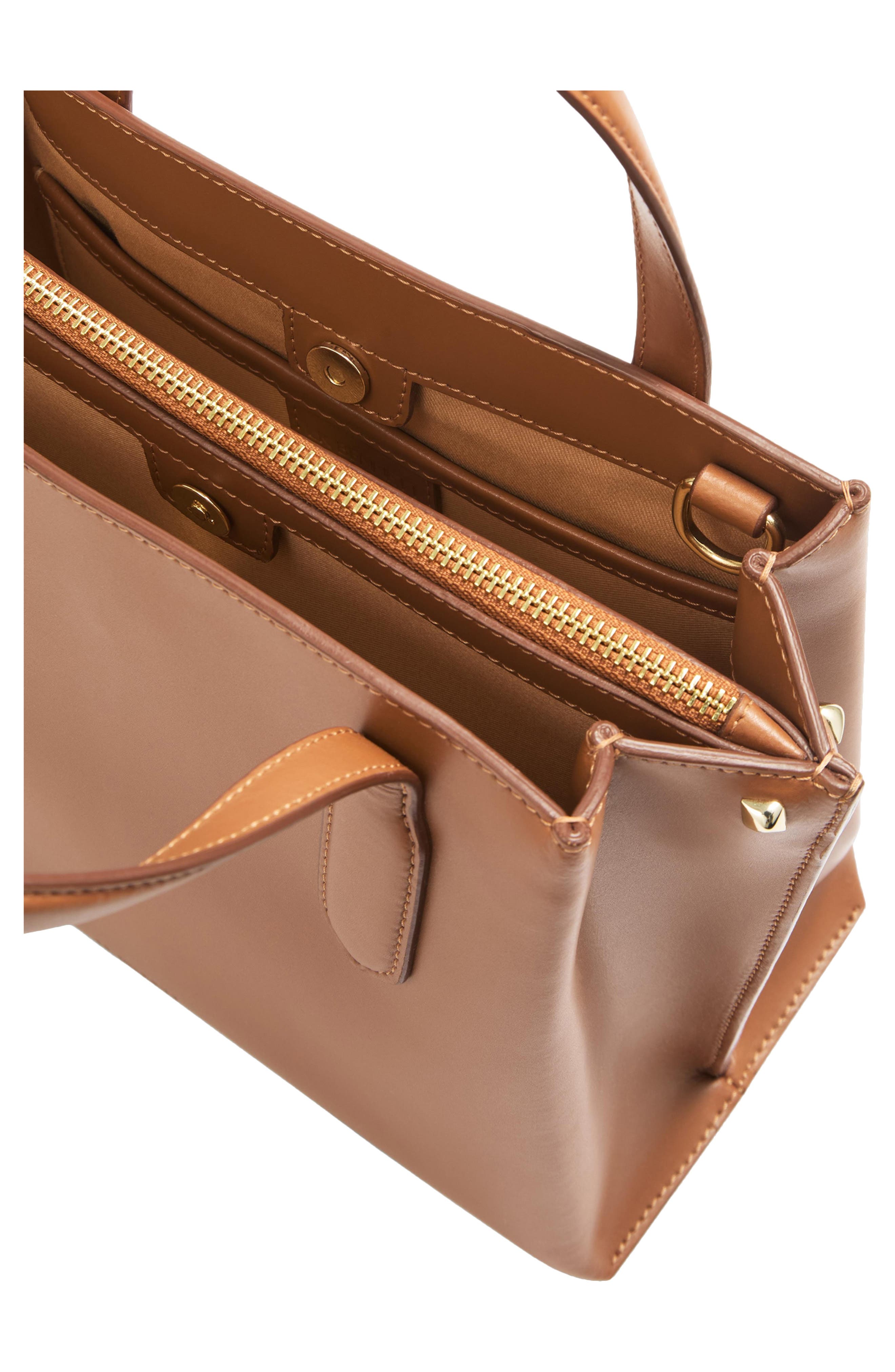LK Bennett Lola Leather Tote, Alternate, color, Tan