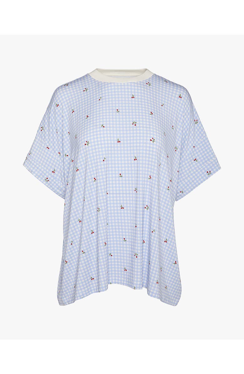 WeWoreWhat Oversized Sleep Tee, Alternate, color, Baby Blue/Iv Mt