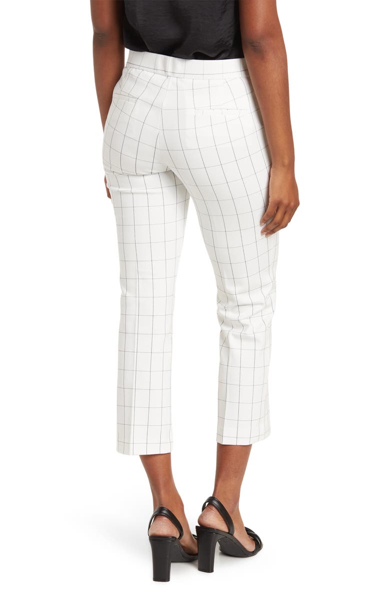 Amanda & Chelsea Chelsea Windowpane Ankle Pants, Alternate, color, 
