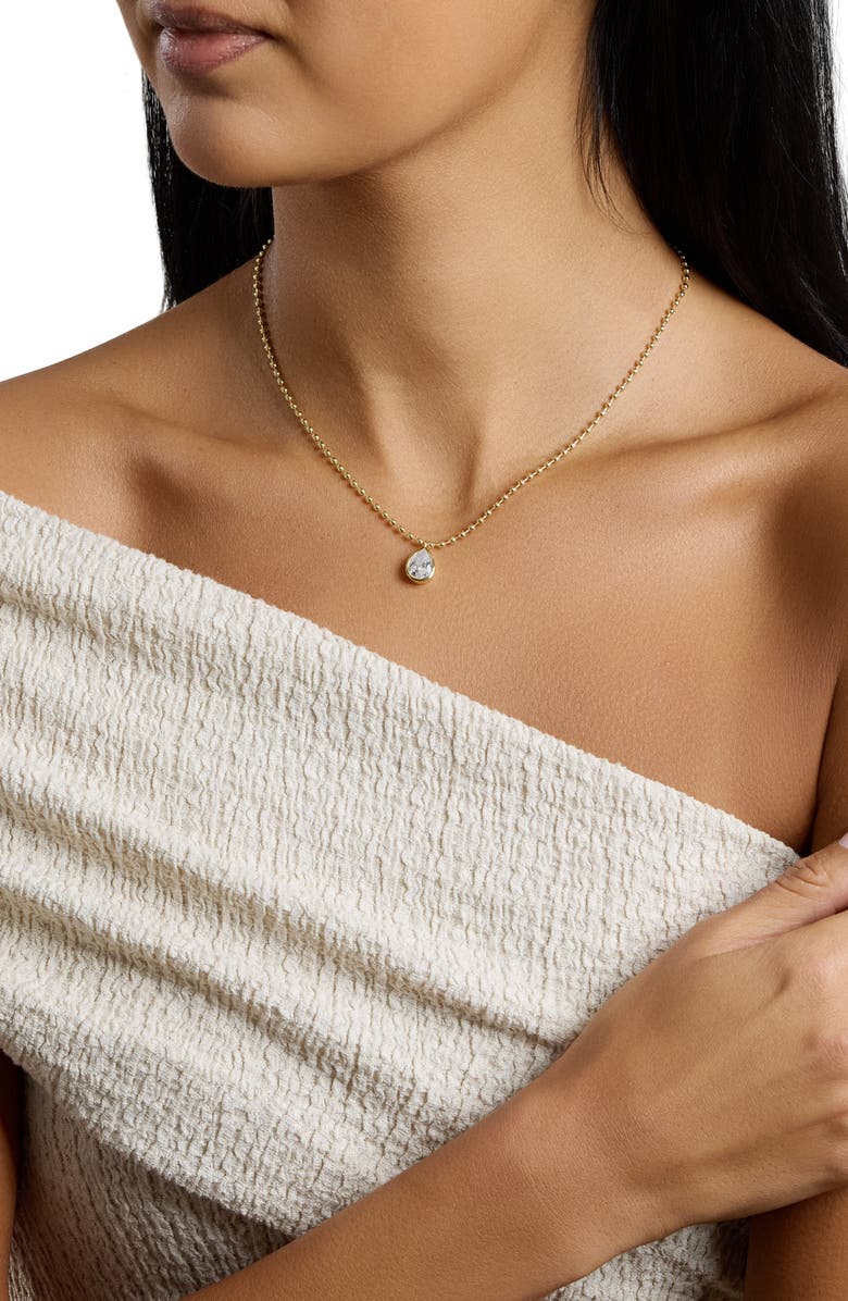 ATHRA LUXE The Celeste Teardrop Pendant Necklace, Alternate, color, 