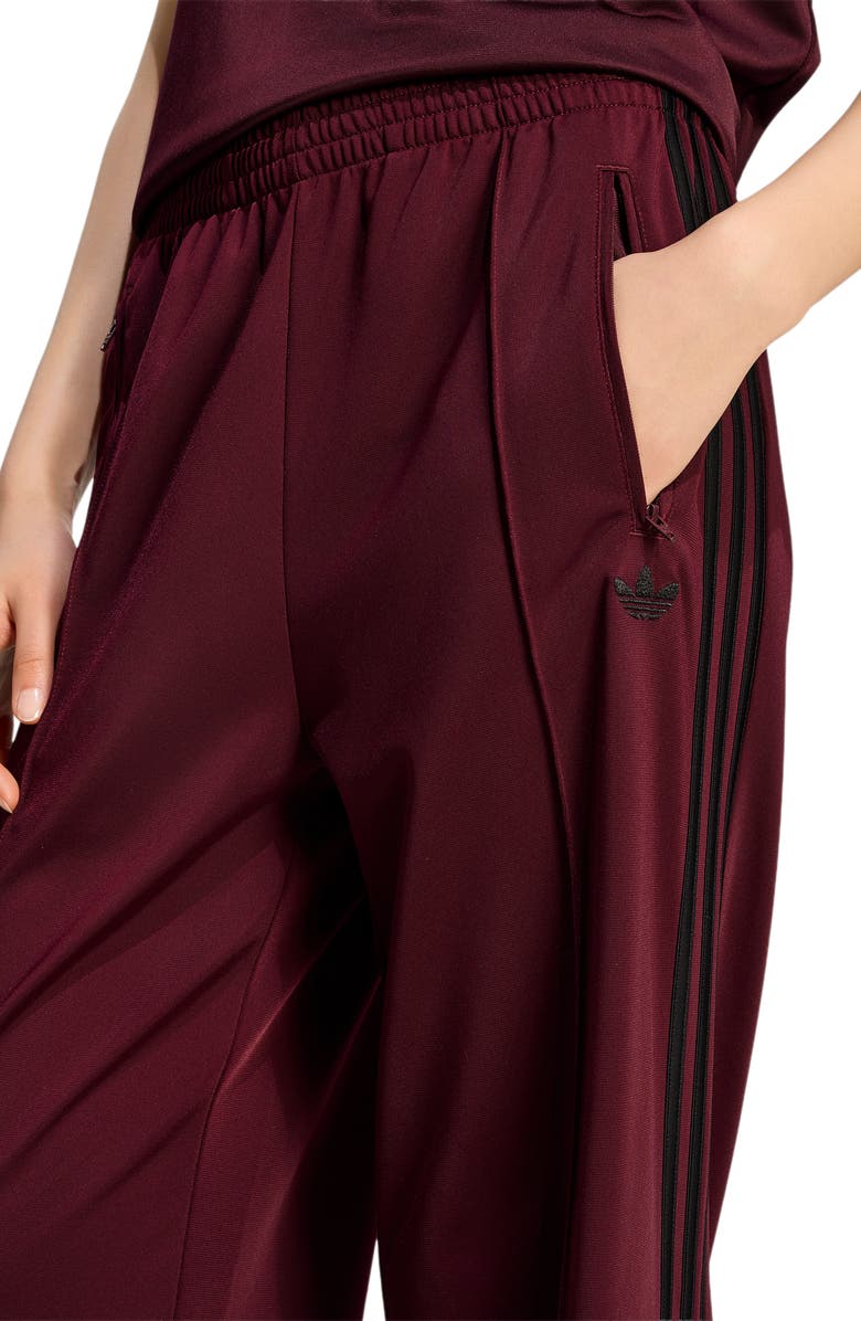 adidas Originals Loose Full Length Track Pants, Alternate, color, Maroon/ Black