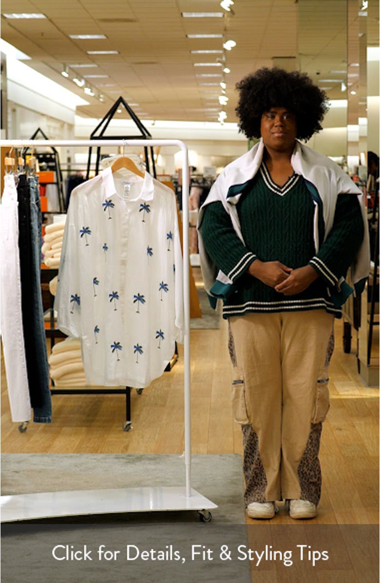 Catalina Coast Palm Cover-Up Shirt, sales video thumbnail