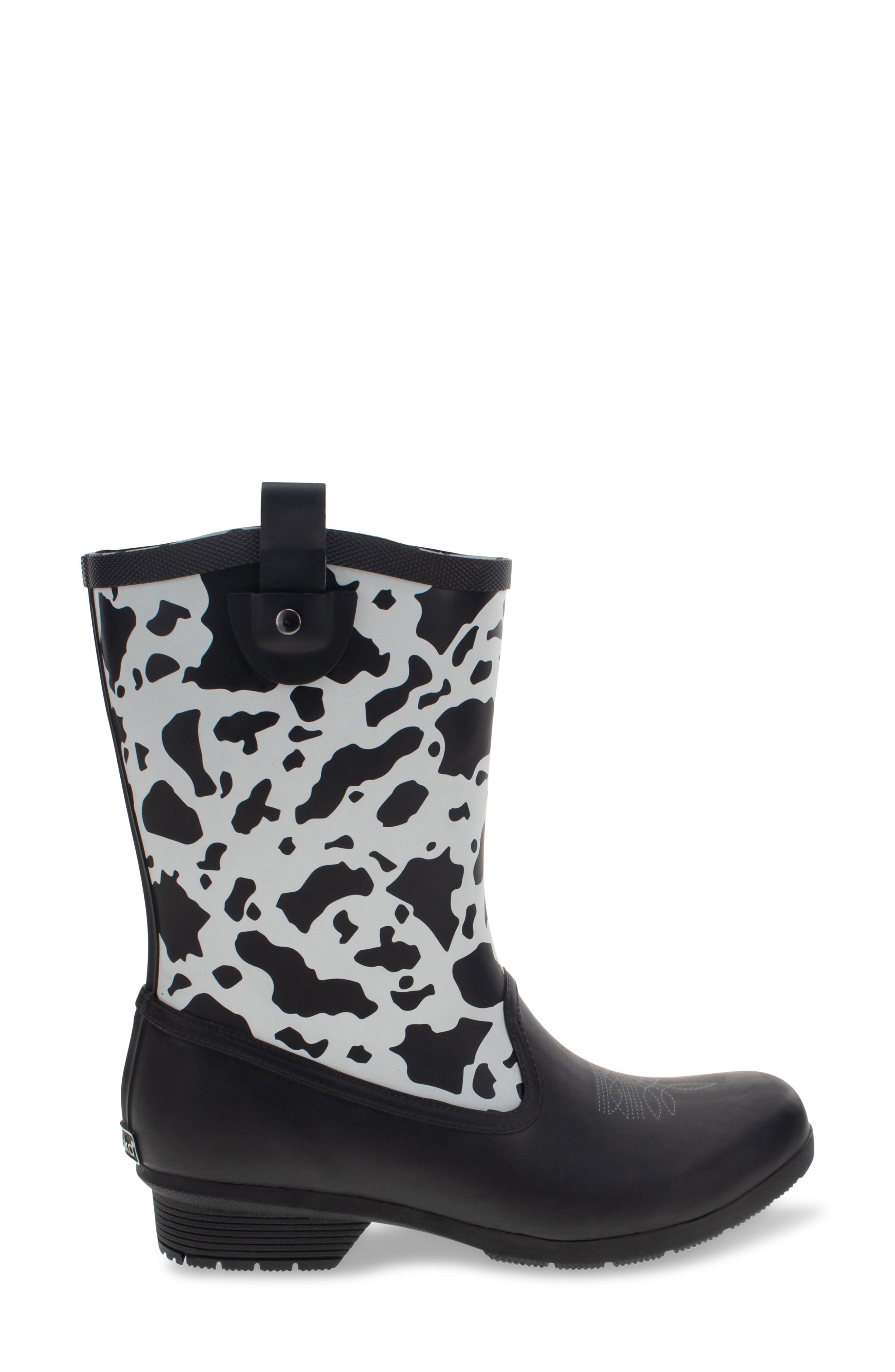 Betsie Waterproof Mid Rain Boot, Alternate, color, BLACK