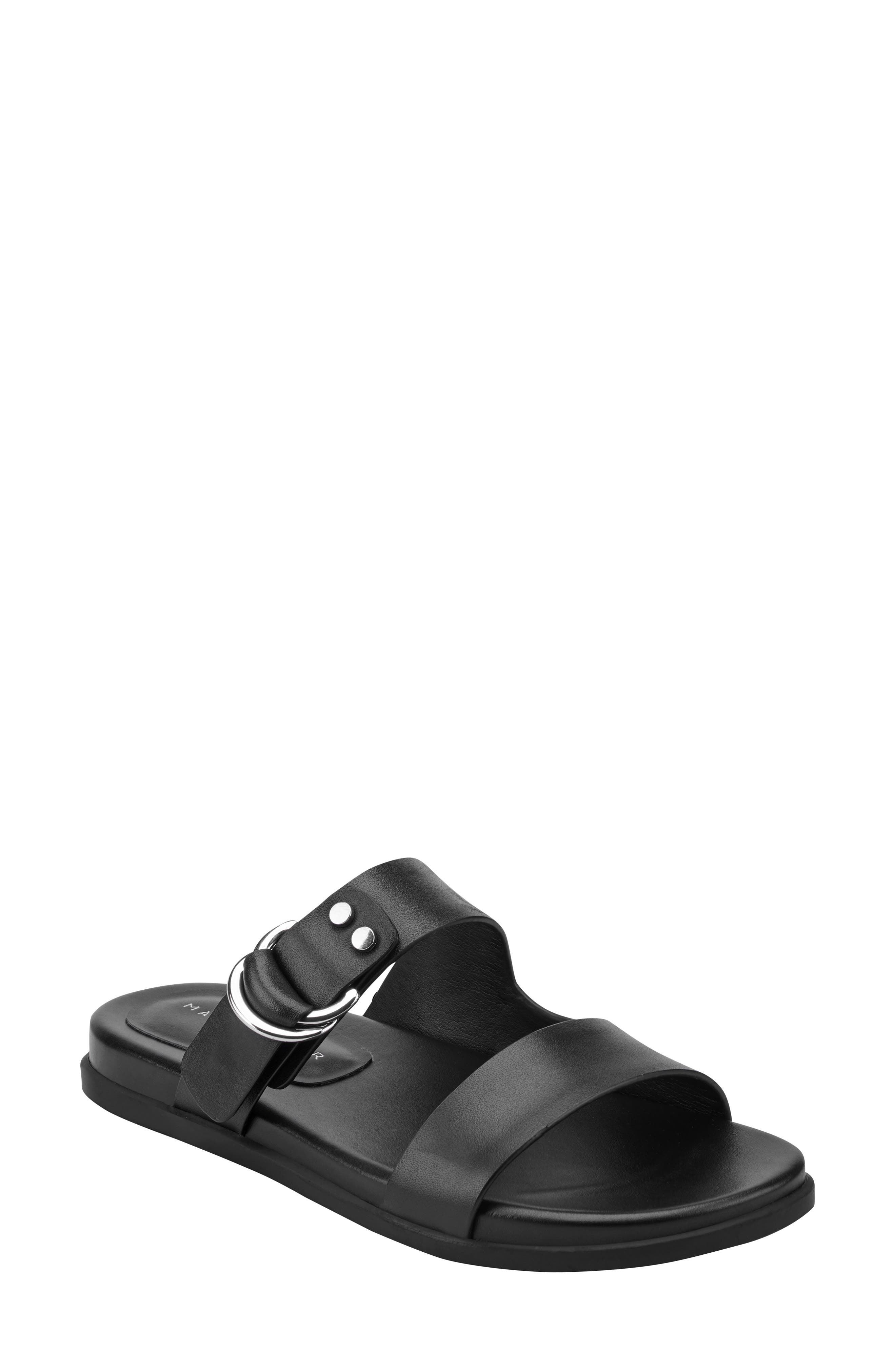 Marc Fisher LTD Gia Slide Sandal, Main, color, Black
