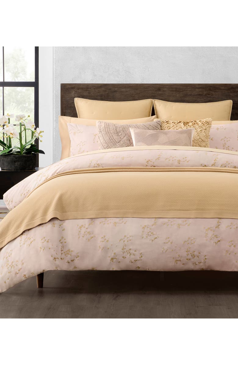 DONNA KARAN Dusk Embroidered Sham, Alternate, color, Blush