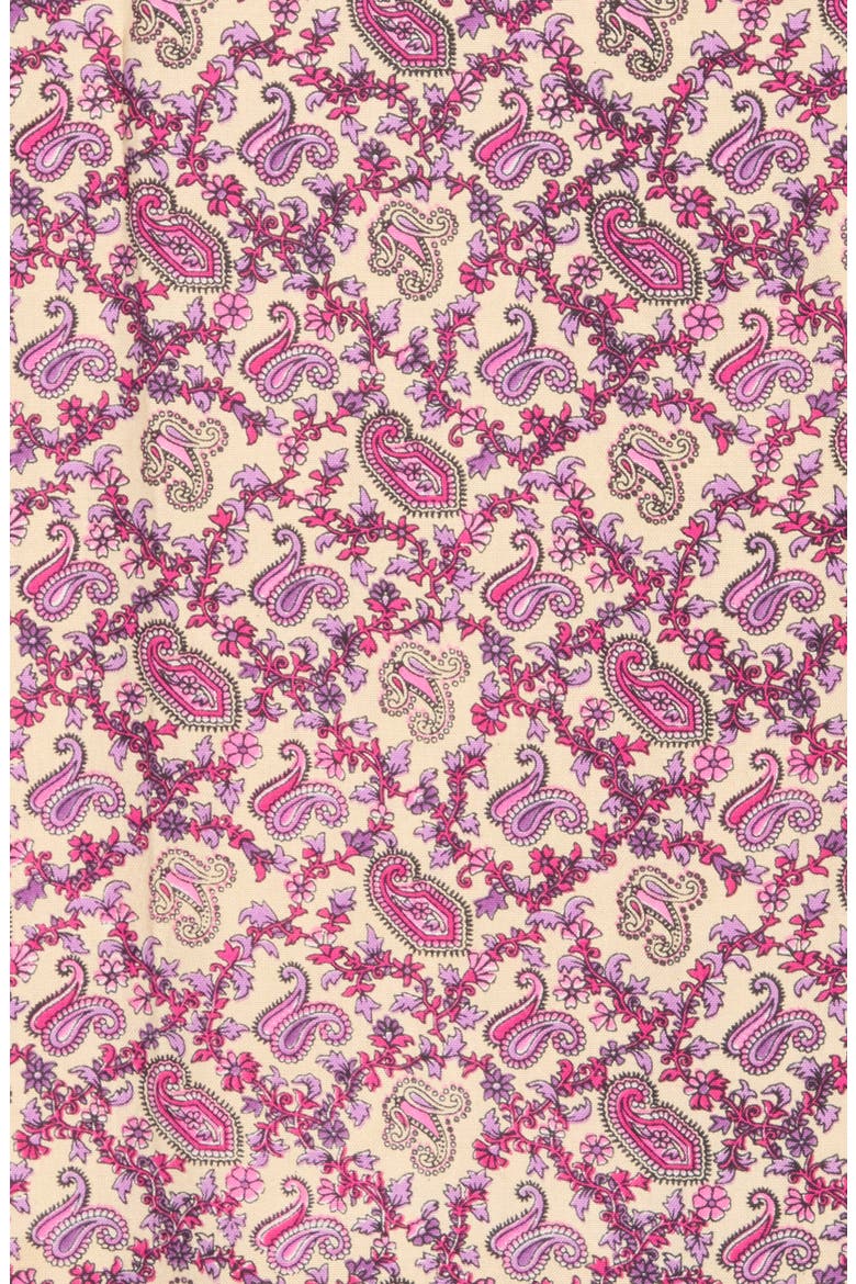 Paisley Print Square Scarf, Alternate, color, PINK