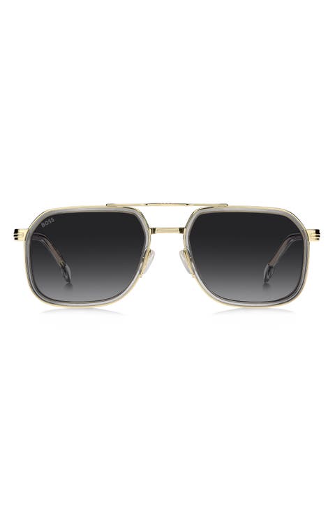 55mm Rectangular Sunglasses