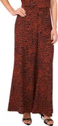 Halogen® Animal Print Wide Leg Pants
