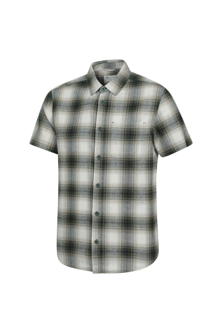 Trace Flannel Short-Sleeved Shirt, Alternate, color, Green