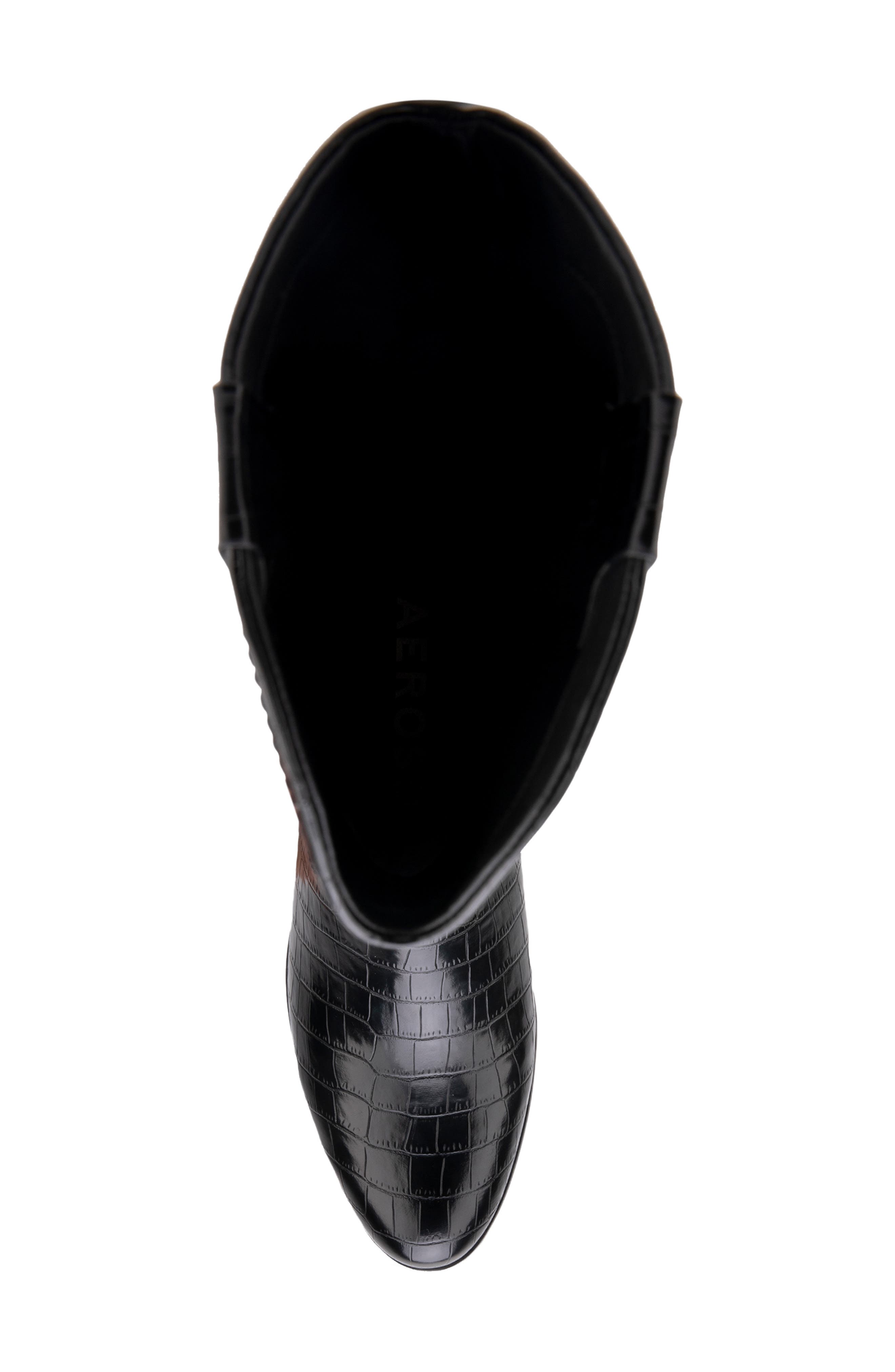 Aerosoles Centola Knee High Boot, Alternate, color, Black Stretch Pu