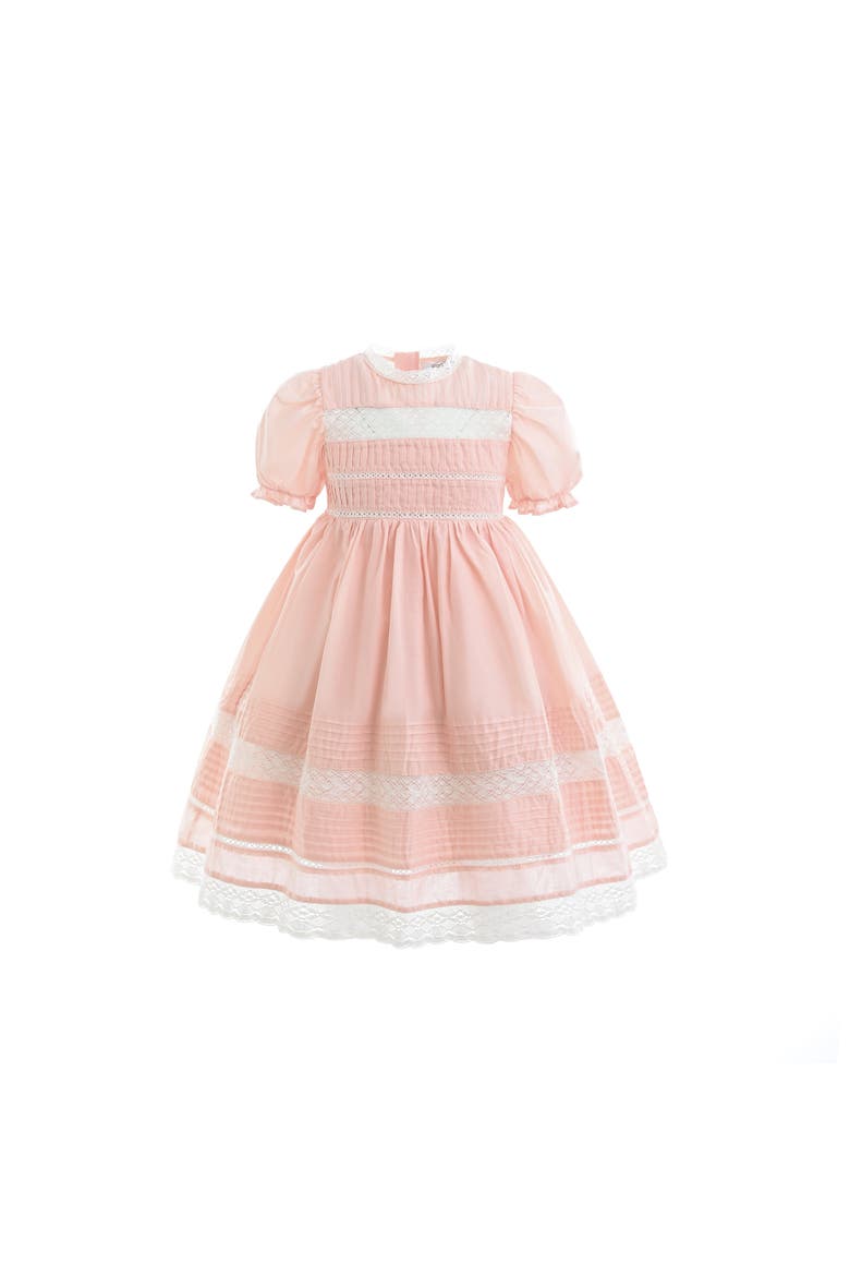 London Pleated Dress, Alternate, color, Pink