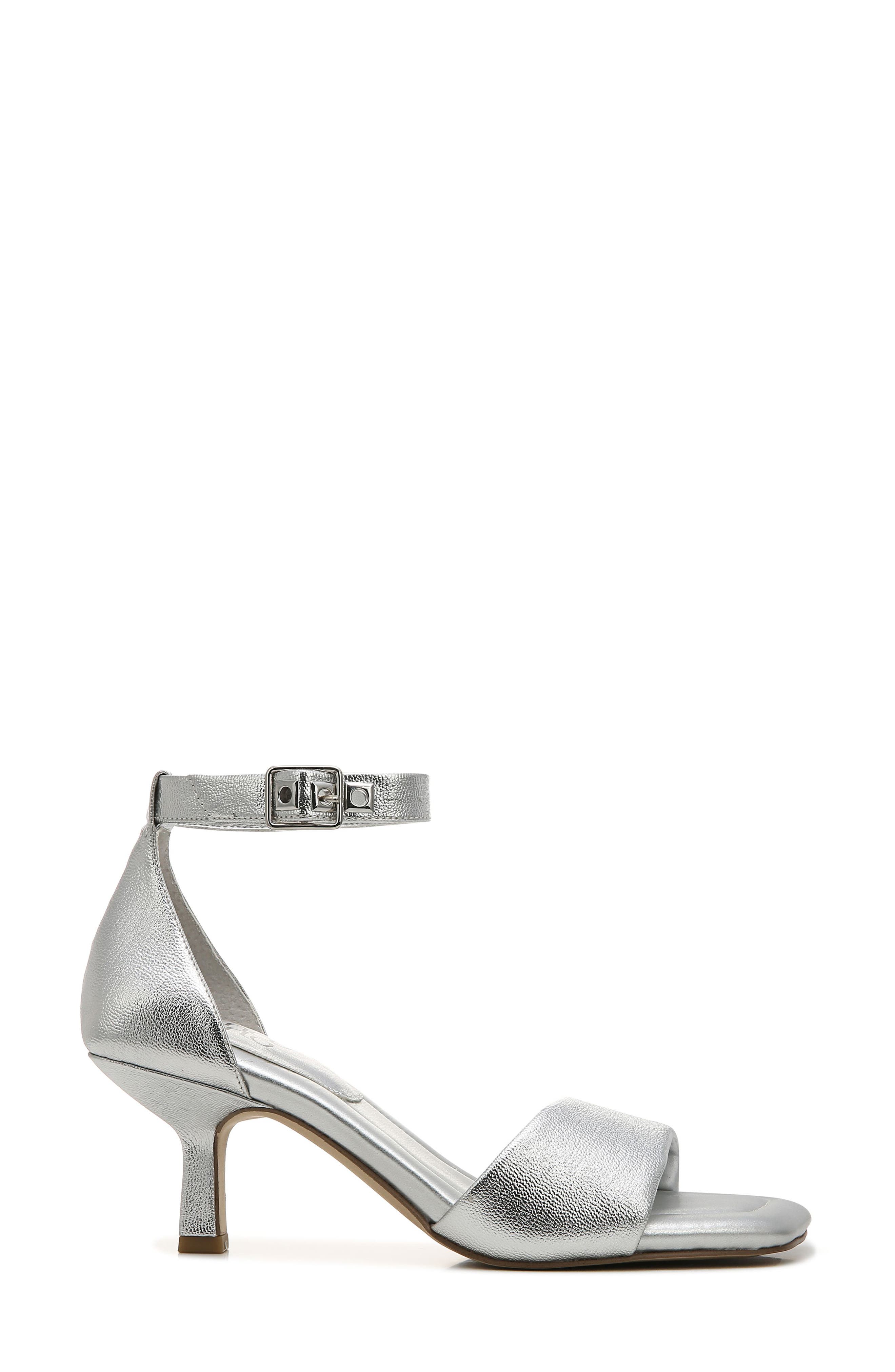 Bery Ankle Strap Sandal, Alternate, color, SILVER