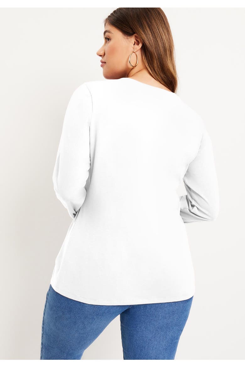 Long Sleeve Crewneck One + Only Tee, Alternate, color, BLACK