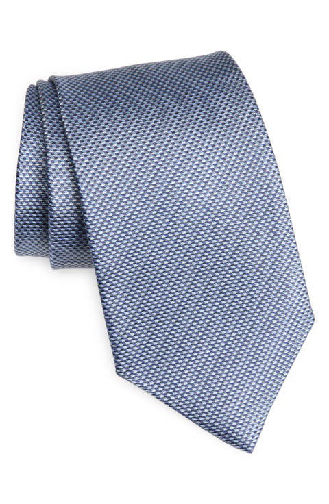Textured Solid Silk Tie