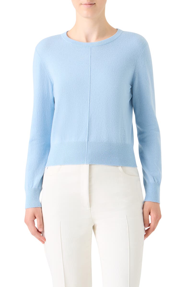 Akris Cashmere Sweater, Main, color, Powder Blue