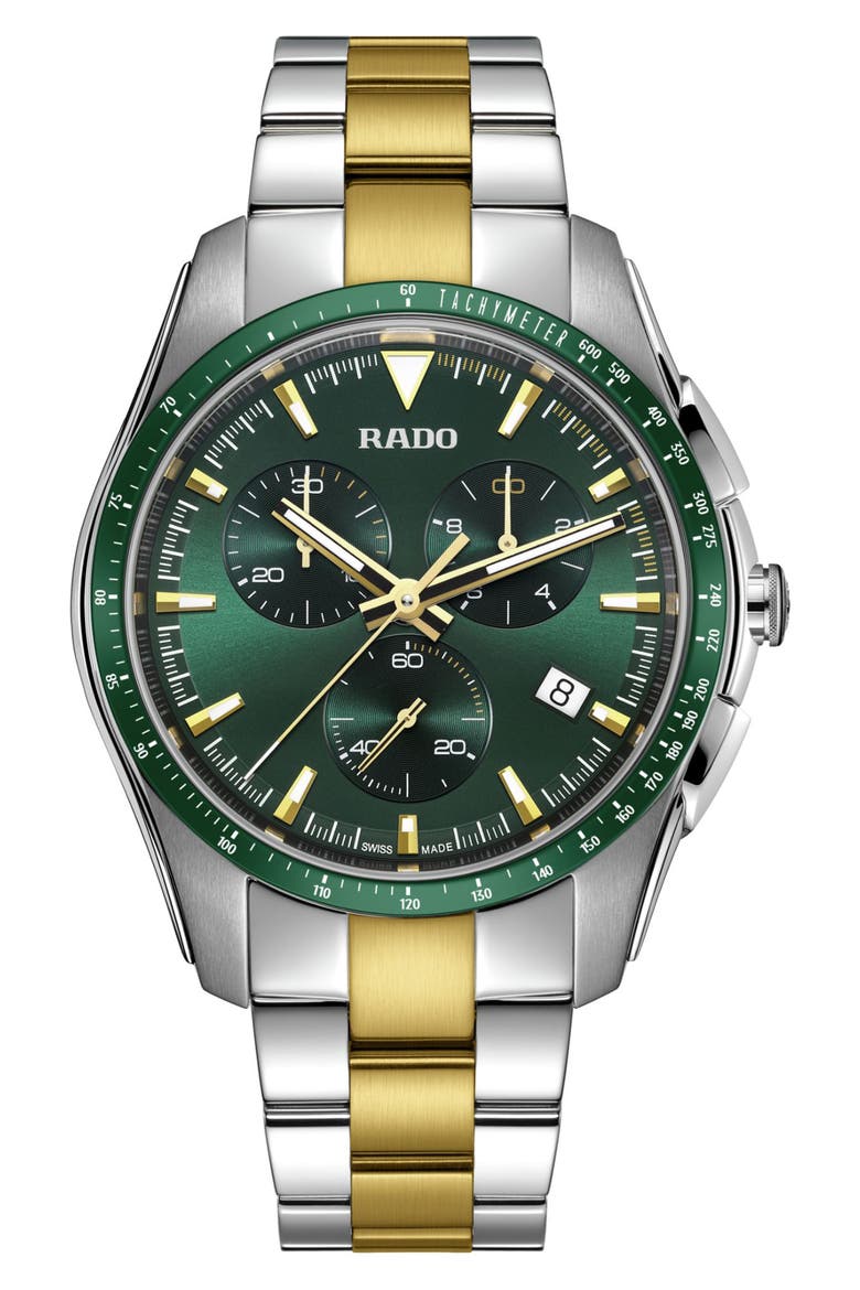 HyperChrome Chronograph Bracelet Watch, 44.9mm, Main, color, GREEN