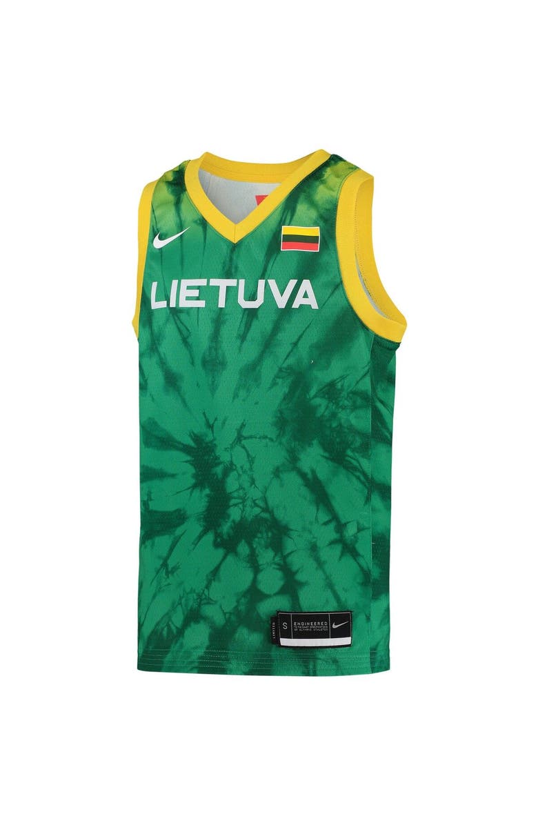 Nike Youth Nike Green Lithuania Basketball 2020 Summer Olympics Replica Team Jersey, Alternate, color, Green
